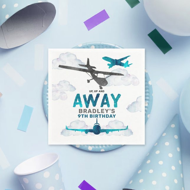 Guardanapo De Papel Aviação de avião em qualquer Festa de aniversário  (Criador carregado)