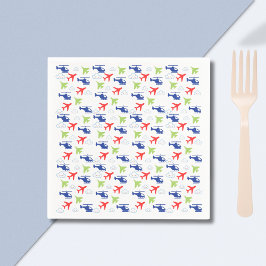 Guardanapo De Papel Aviador de Cores e Nuvens