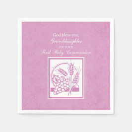 Guardanapo De Papel Avó Primeira Comunhão, Rosa