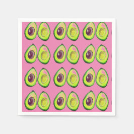 Guardanapo De Papel Avocado Green Vegan Foodie Vegeterian Foodie