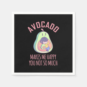 Guardanapo De Papel Avocado Me Faz Feliz