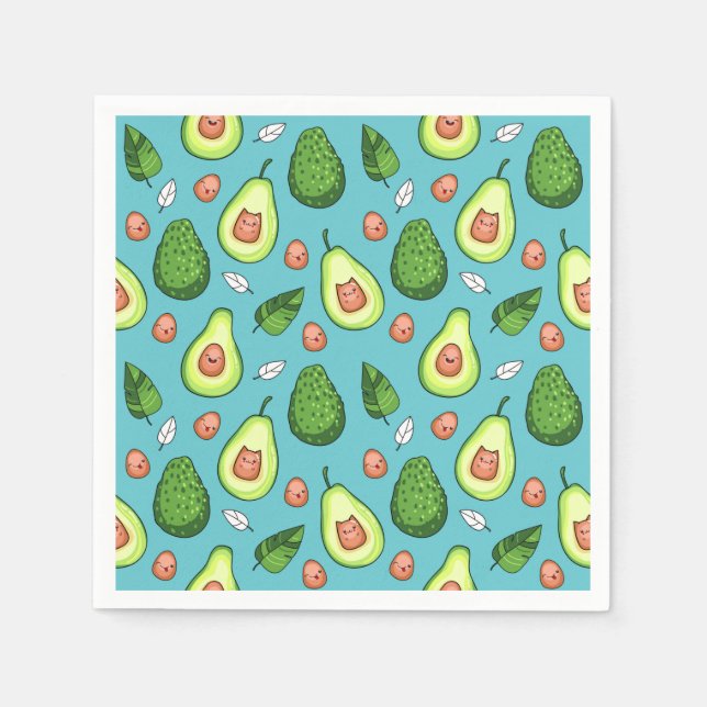Guardanapo De Papel Avocado Napkins (Frente)