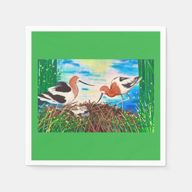 Guardanapo De Papel Avocet Napkins (Frente)