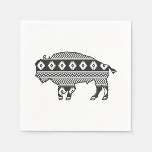 Guardanapo De Papel Aztec Bison Buffalo