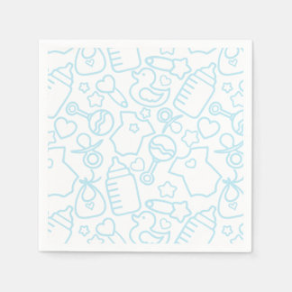 Guardanapo De Papel Azul-branco-aspersão doce