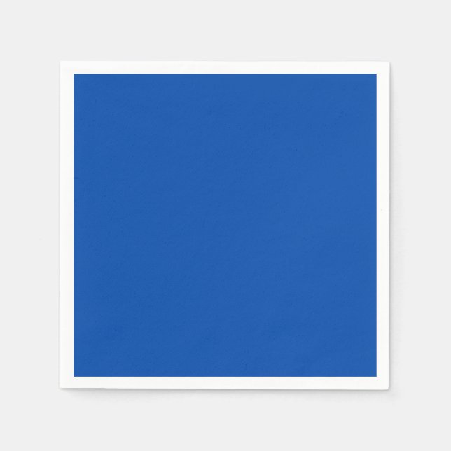 Guardanapo De Papel Azul Cobalto Cor Sólida (Frente)