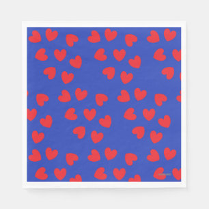 Guardanapo De Papel Azul com papel vermelho Nápoles - HAMbyWG