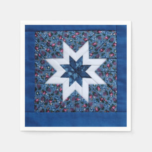 Guardanapo De Papel Azul da estrela da edredão