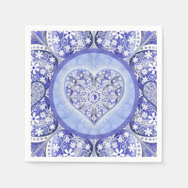 Guardanapo De Papel Azul de rendas cerâmicas de Grécia