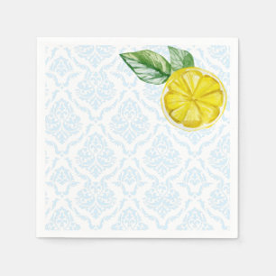 Guardanapo De Papel Azul e Amarelo Ela encontrou seu Amor Bem-vindo