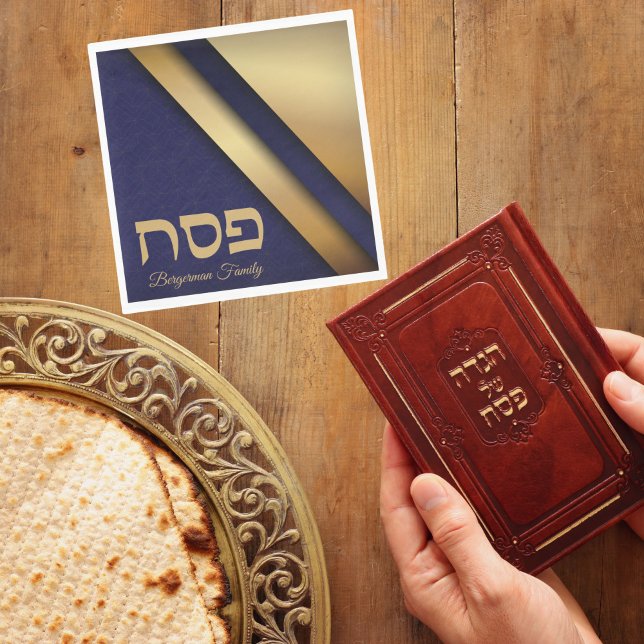 Guardanapo De Papel Azul e Dourado (Criador carregado)