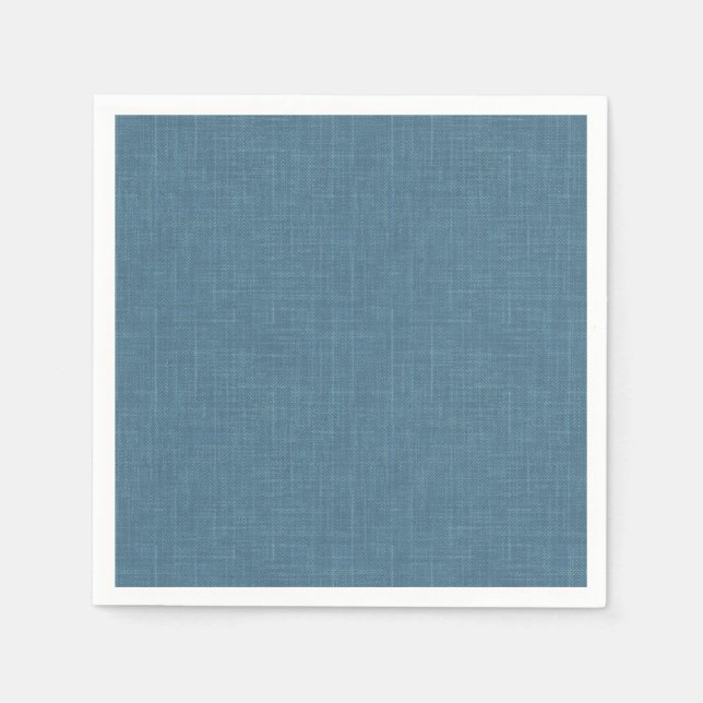 Guardanapo De Papel Azul hernáceo texturizado. (Frente)