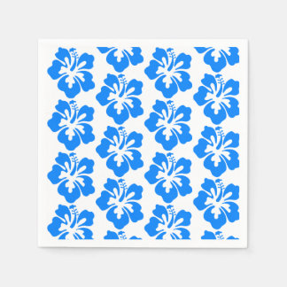 Guardanapo De Papel Azul Hibiscus Havaiano Flor Luau Aniversário