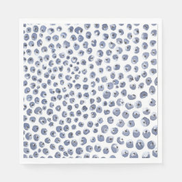 Guardanapo De Papel Azul Nápoles Pintado com Aquarela