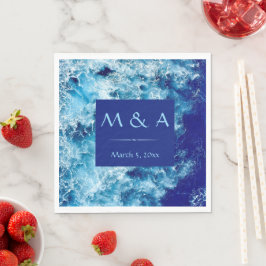 Guardanapo De Papel Azul Oceano-d'água, Luncheon Napkin