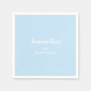 Guardanapo De Papel Azul pastel simples