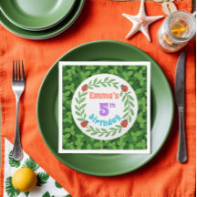 Azul personalizado bonito - 5 Folybug e Folha - An