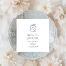 Guardanapo de papel azul Regency francês jardim VI