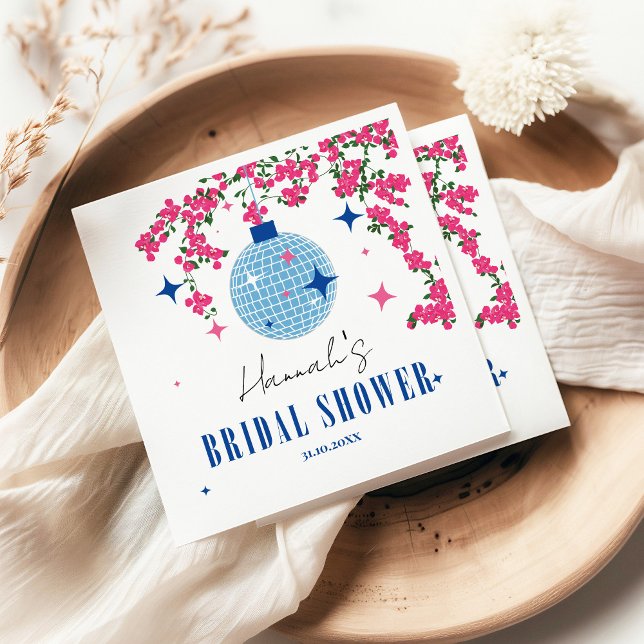 Guardanapo De Papel Azulejo Azul Santorini Grego/ tema nupcial espanho (Criador carregado)