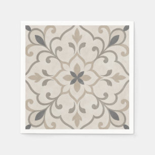 Guardanapo De Papel Azulejo de Pedra Ornamental Elegante