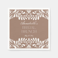 Azulejo Talavera Marrom Mocha Festa Brunch Nupcial