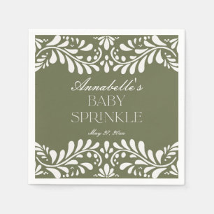 Guardanapo De Papel Azulejo Verde Talavera Espanhol Fiesta Baby Sprink