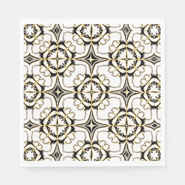 Guardanapo De Papel Azulejo Vintage Luxe (Frente)