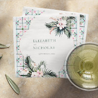 Azulejos | Casamento tropical marroquino