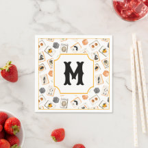 Azulejos de Mahjong de Halloween em Aquarela Monog