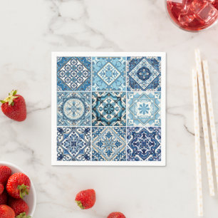 Guardanapo De Papel Azulejos do Mediterrâneo, Português, Azulejo, Majo