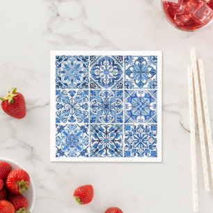 Guardanapo De Papel Azulejos do Mediterrâneo, Português, Azulejo, Majo