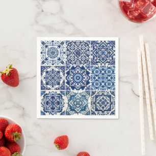 Guardanapo De Papel Azulejos do Mediterrâneo, Português, Azulejo, Majo