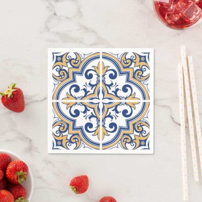 Guardanapo De Papel Azulejos em português 1 (Insitu)