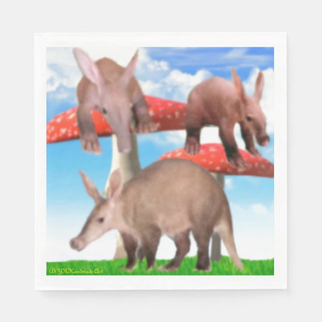 Guardanapo De Papel Baby Aardvarks Partido Childrens Napkins (Frente)