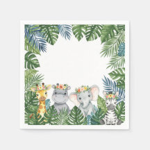 BABY ANIMAL COM NAPKINAS DA COROA