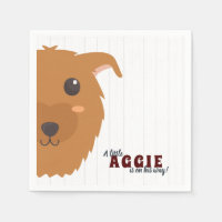 Baby Boy Dog Maroon Chá de fraldas