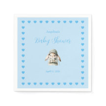 Baby Boy Shower Paper Napkin