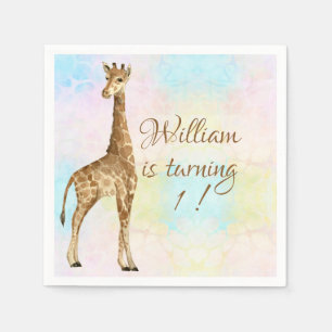 Guardanapo De Papel Baby Giraffe Chá de fraldas Cute