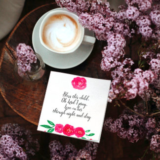 Guardanapo De Papel Baby Girl Christening