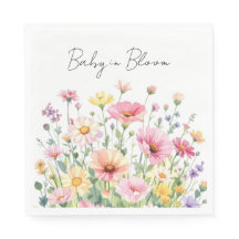 Baby in Bloom - Baby Shower Napkins