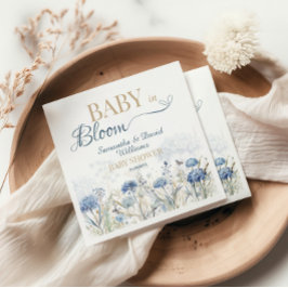 Guardanapo De Papel Baby in Bloom Blue Meadow Wildflower Botanical