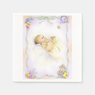 Guardanapo De Papel Baby infant baptism christening design
