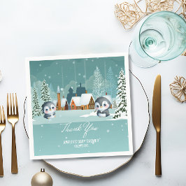 Guardanapo De Papel Baby It's Fold Outside Winter Woodland Chá de fral