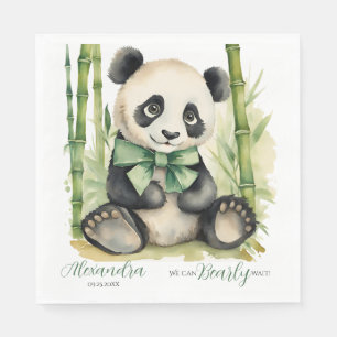 Guardanapo De Papel Baby Panda Bear Barly Chá de fraldas de Espera