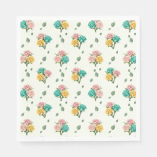 Guardanapo De Papel Baby Rose Tips 