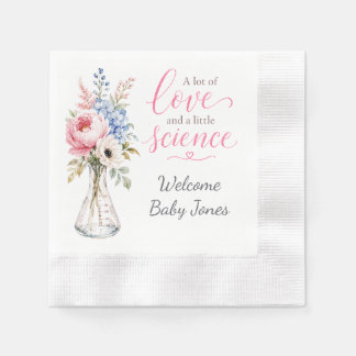 Guardanapo De Papel Baby Shower Napkin that Highlights IVF Journey
