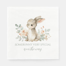 Guardanapo De Papel Baby Shower Napkins Bunny Theme Baby Shower 