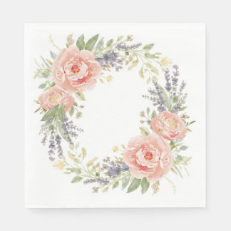 Guardanapo De Papel Baby Shower Napkins – Watercolor Floral Baby