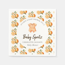 Guardanapo de papel Baby Spritz laranja cítrico Ba