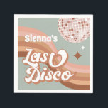 Guardanapo De Papel Bachelorette de Groovy Retro Daisy da última Disco<br><div class="desc">Pode ser personalizado para atender às suas necessidades. // Procurando itens correspondentes ou complementares? Outros artigos de papelaria do conjunto disponível na seção "coleções" da minha loja. // Precisa de ajuda para personalizar o seu design? Tem outras ideias? Sinta-se à vontade para me contactar (Zoe) diretamente.</div>